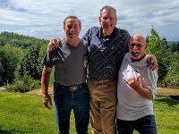 Ron Lavergne, Stan Cook and Don Hector Heath July 2016